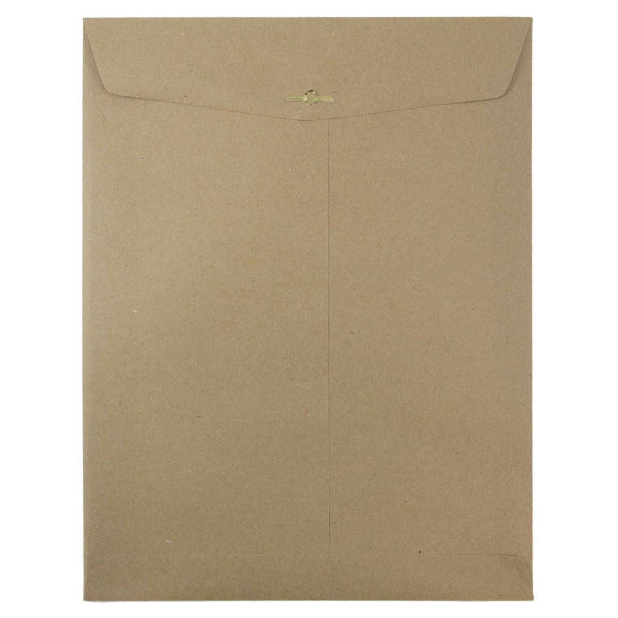 JAM Paper 10" x 13" Brown Kraft Catalog Envelopes